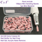 C & I 100pcs Small Sanding Bands & 1pc Slim Mandrel Nail Drill Bit Set Acrylic Gel Remove False Nails Shaping Cuticle Care Nail Prep Efile Nail Supplies for Nail Salon