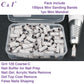 C & I 100pcs Small Sanding Bands & 1pc Slim Mandrel Nail Drill Bit Set Acrylic Gel Remove False Nails Shaping Cuticle Care Nail Prep Efile Nail Supplies for Nail Salon
