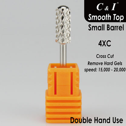C&I Efile Small Barrel Smooth Top Nail Drill Bit Safety Round Top Professional E-file for Manicure Drill Machine Remove Nail Gels Acrylics