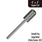 C&I Nail Drill Bit Super Cut Series Upgrade File-Teeth Large Barrel Smooth Top E-File for Electric Nail Drill Machine Quick Remove Super-Hard Nail Gels