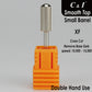 C&I Efile Small Barrel Smooth Top Nail Drill Bit Safety Round Top Professional E-file for Manicure Drill Machine Remove Nail Gels Acrylics