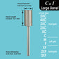 C&I Nail Drill Bits Professional Efile for Electric Nail Drill Machine Basic E-File for Nail Techs Large Barrel Version