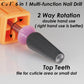 C & I Nail Drill Bit 6 in 1 Multi-function Rounded End E-file, Diamond Coat, CNC Overall Cut Nail Tools for Nail Techs Quick Remove Acrylic Nail Gels & Nail Art
