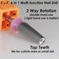 C & I Nail Drill Bit 6 in 1 Multi-function Rounded End E File, Tungsten Steel CNC Overall Cutting, Manicure Tool for Nail Tech Quick Remove Nail Gels, Acrylic Nails