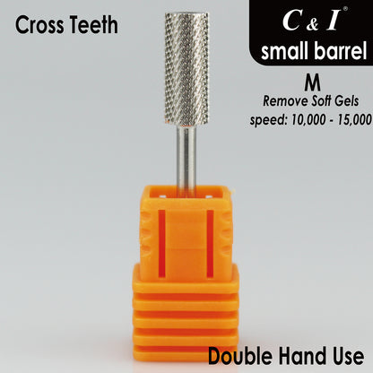 C&amp;I Nail Drill Bits Professional Efile for Electric Nail Drill Machine Basic E-File for Nail Techs Small Barrel Version 