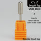C&I Efile Small Barrel Smooth Top Nail Drill Bit Safety Round Top Professional E-file for Manicure Drill Machine Remove Nail Gels Acrylics
