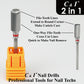 C&I Nail Drill 2 in 1 Function Round Corner Cylinder Efile for Electric Manicure Drill Machine E-File for Nail Techs to Make Cuticle Care and Nail Gel Remove