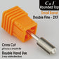 C&I Efile Small Barrel Rounded Top Nail Drill Bit with File-Teeth on Top Professional E-File for Nail Drill Machine, Remove Nail Gels 3/32”