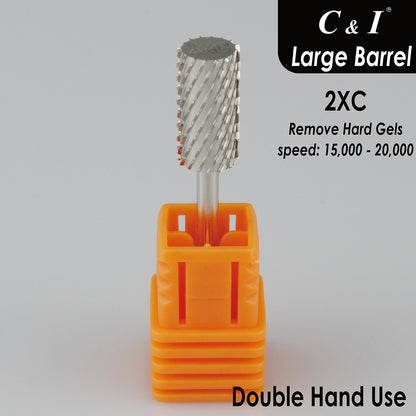 C &amp; I ネイル ドリル ビット 電動ネイル ドリル マシン用プロフェッショナル E ファイル ネイル テック用ベーシック E ファイル ラージ バレル バージョン