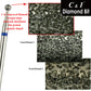 C&I Nail Drill Diamond Bit Ball Shape EFile Russian Style E-File Improved Diamond Sands Cuticle Care Nail Drill Bit for Nail Techs