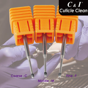 C&I Nail Drill Cuticle Clean Bit Professional Efile for Nail Techs Safely Make Cuticle Clean E-File for Electric Manicure Drill Machine