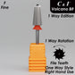 C&I Nail Drill Volcano Bit Efile for Electric Nail Drill Machine Nail Tech E-File Quick Remove Nail Gels Acrylic Nails 1 Way Edition