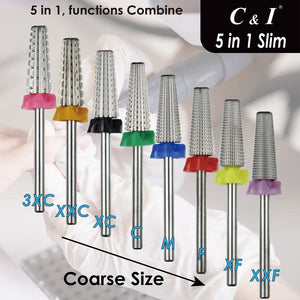 C&I Nail Drill 5 i 1 Multifunktion Slim Version E-fil til elektrisk negleboremaskine Nail Techs' professionelle negleværktøj